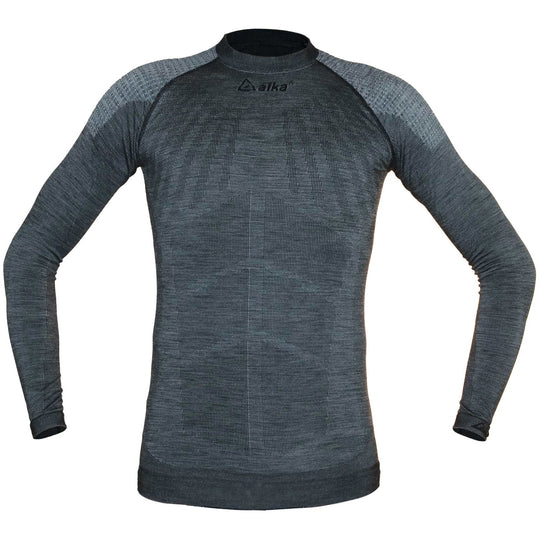 Maillot de corps manches longues Alka Merino - Gris