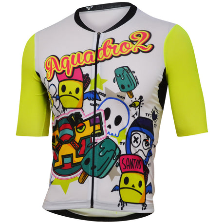 Maglia Aquadro2 Cartoon - Bianco giallo