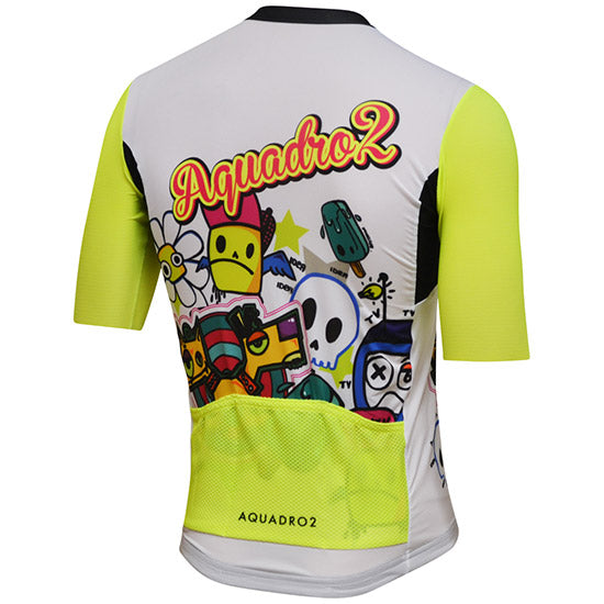 Maglia Aquadro2 Cartoon - Bianco giallo