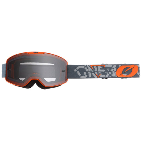 Maschera MTB O'neal B-20 Strain Arancio - Grigio - L