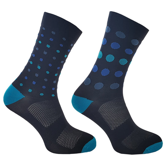 Chaussettes Bike Inside Spaiate - Pois Bleu