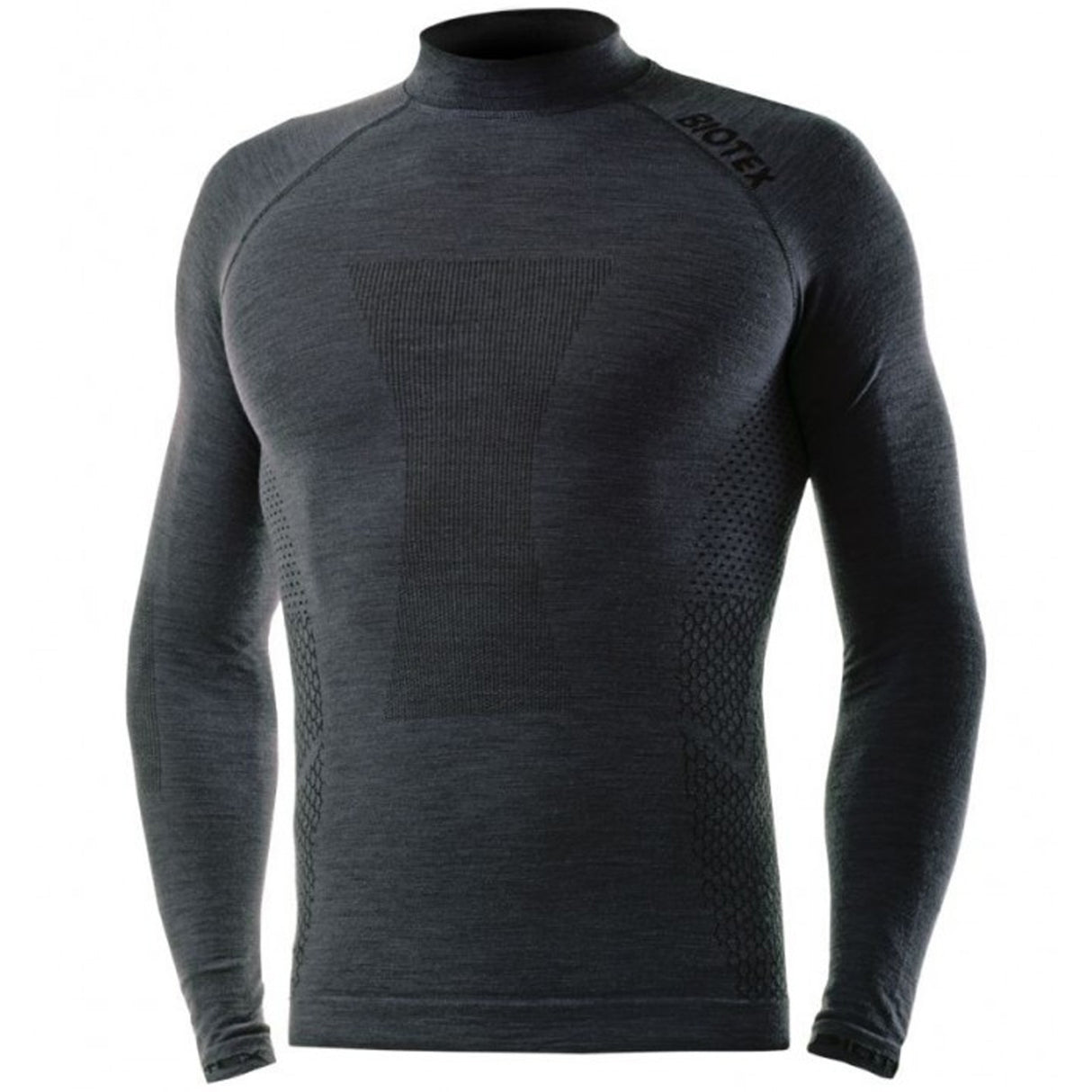Maglia Intima maniche lunghe Biotex Lupetto Calore Merino - Nero - F