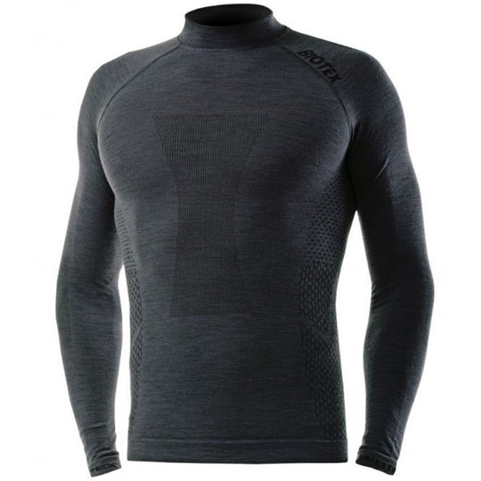 Biotex Lupetto Calore Merino lang arm radunterhemd - Schwarz