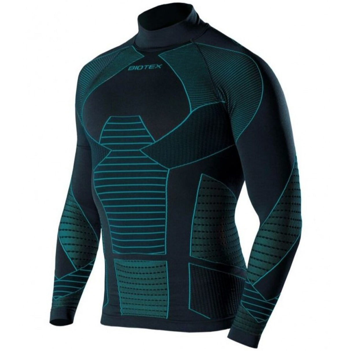 Maglia Intima maniche lunghe Biotex Lupetto Icebreak - Nero azzurro - H