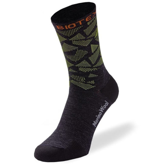 Biotex Merino socks - Black yellow
