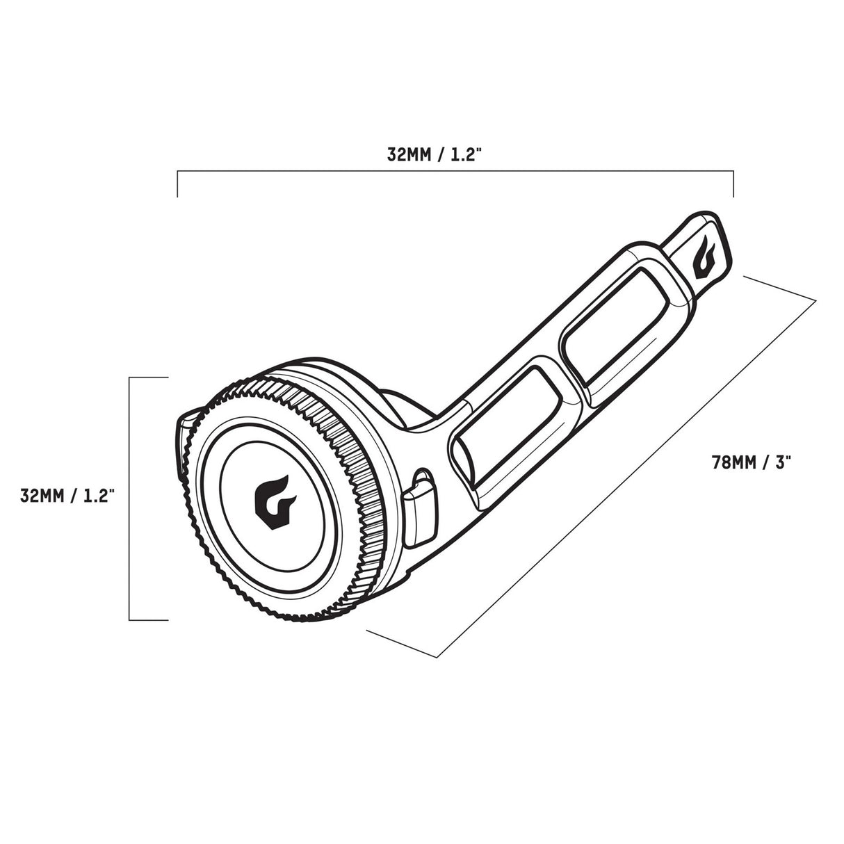 Luce posteriore Blackburn Click - Rosso