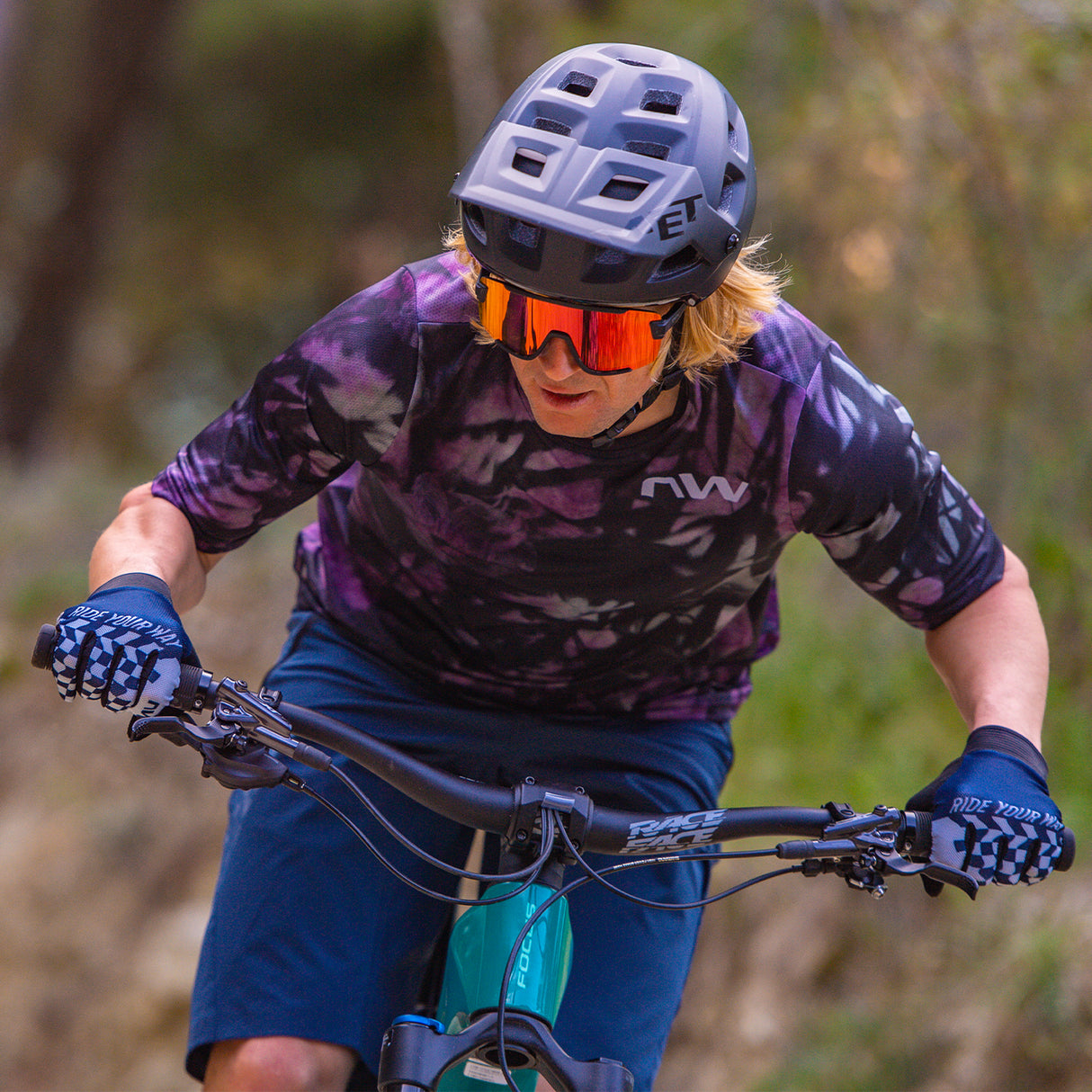 Maglia Northwave Bomb Flower - Viola - E