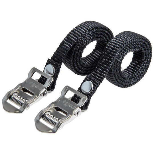 Brn nylon toe straps - Black