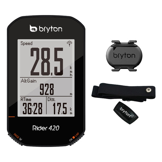 Bryton GPS Rider 420T Cad Hrm- Negro