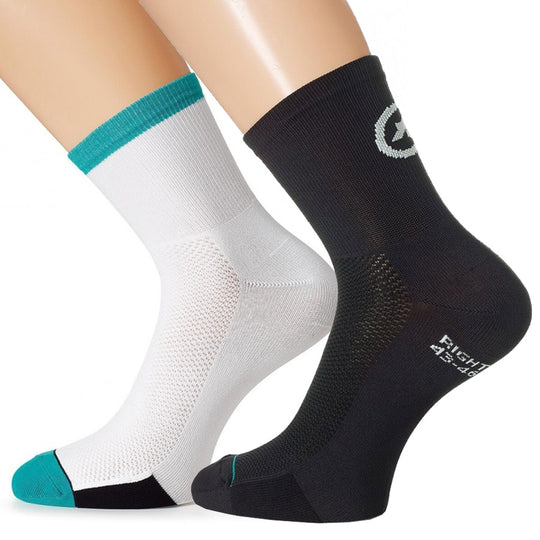 Calze Assos FF1_evo7 - Nero Bianco