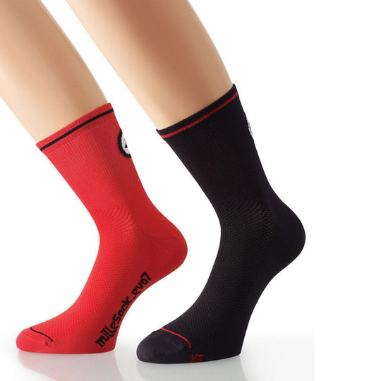 Chaussettes Assos MilleSock_evo7 - Rouge