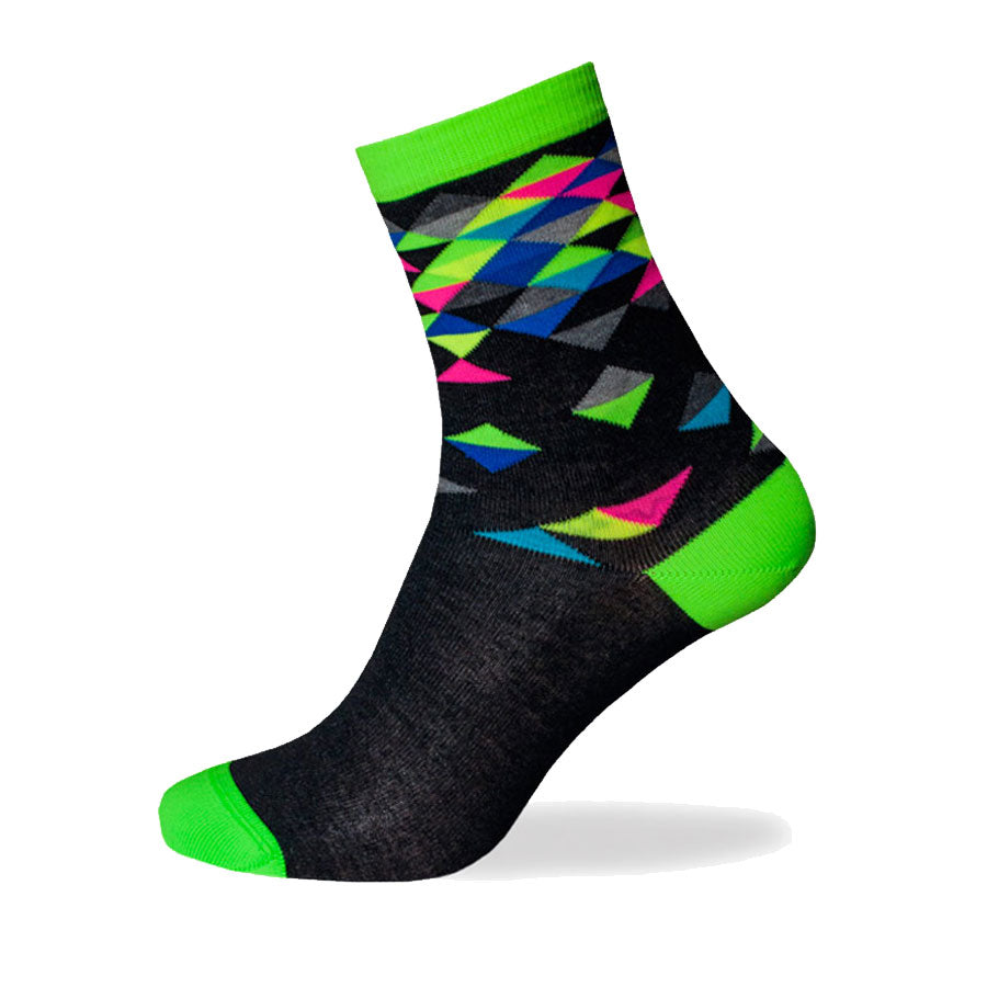 Calze Biotex Multicolor Diamond - Verde Fluo