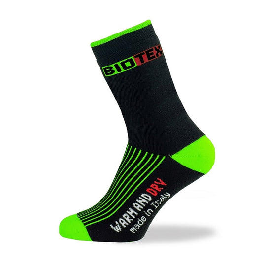 Socken Biotex Thermisch - Schwarz Grun Fluo