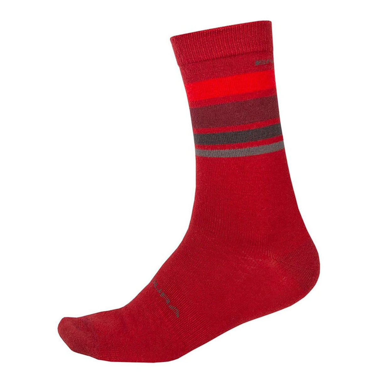 Calze Endura Baabaa Merino Stripe - Rosso