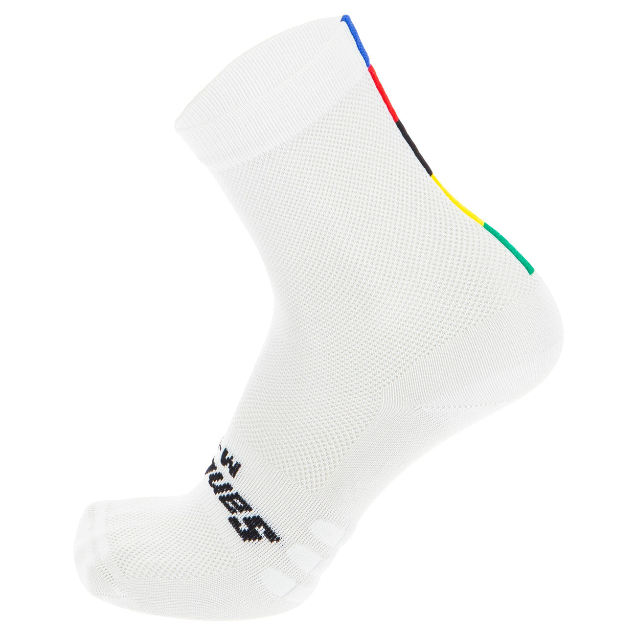 Calze Santini UCI Rainbow - Bianco