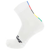 Calze Santini UCI Rainbow - Bianco
