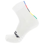 Calze Santini UCI Rainbow - Bianco
