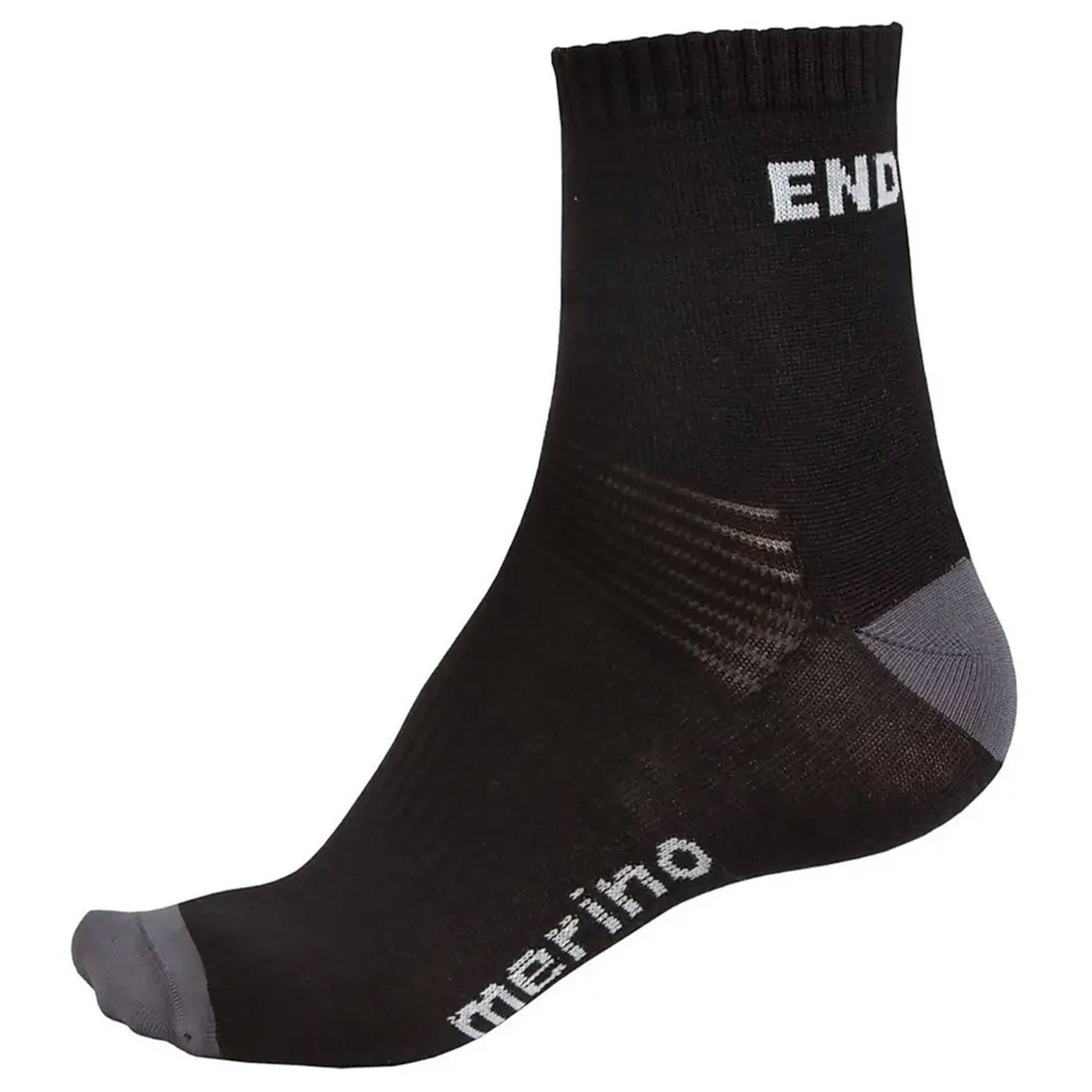 Calze Endura Baabaa Merino Twin Pack - Nero grigio - D