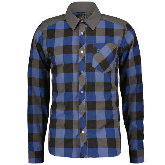 Chemise Scott Trail Flow Check - Bleu