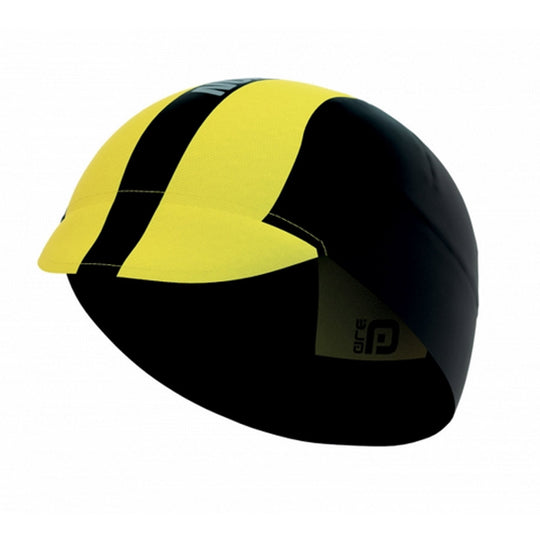 Cycling cap Ale UV Protection - Black Yellow Fluo