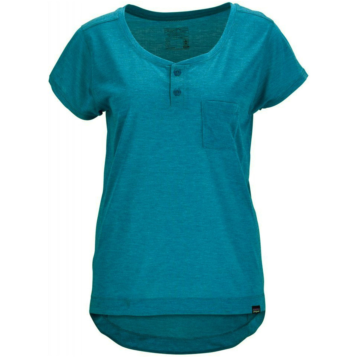 Maglia donna Patagonia Capilene Cool Trail Bike Henley - Verde - O