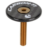 Tappo serie sterzo Carbon-Ti X-Cap Carbon - Oro - G