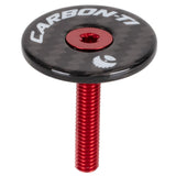 Tappo serie sterzo Carbon-Ti X-Cap Carbon - Rosso - E