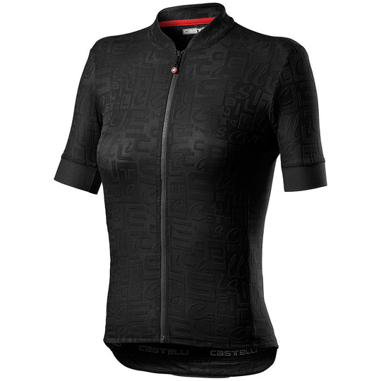 Maglia donna Castelli Promessa Jacquard - Nero