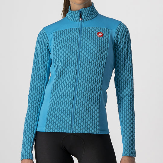 Maillot mangas largas mujer Castelli Sfida 2 - Azul