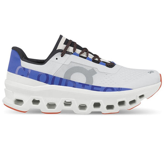 On Cloudmonster shoes - White blue