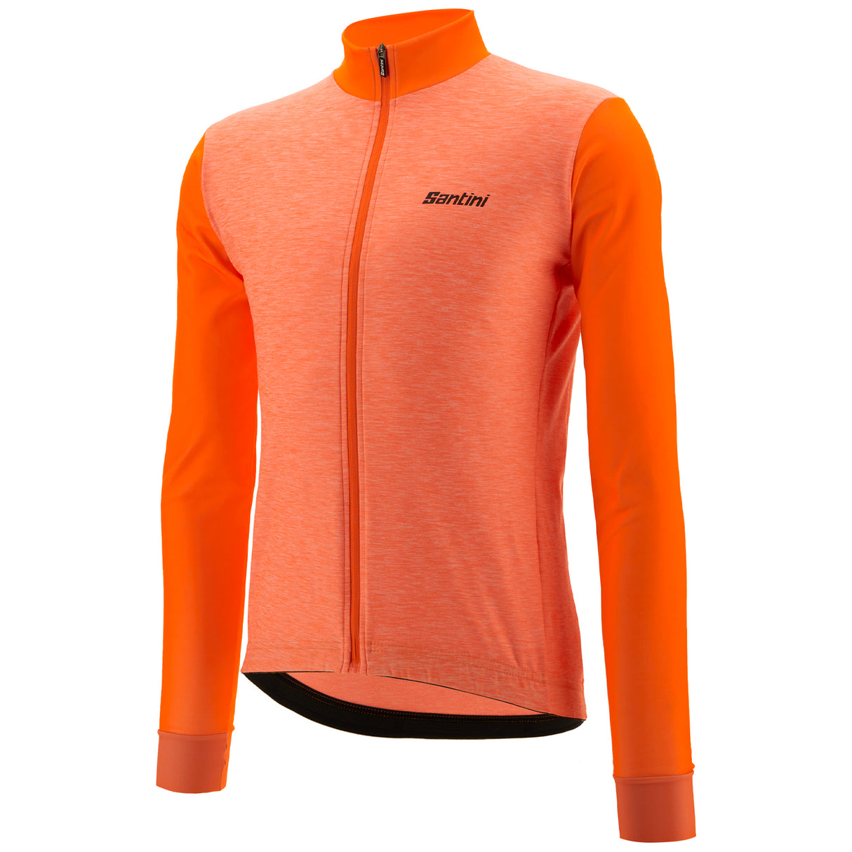Maglia maniche lunghe Santini Colore Puro - Arancio - C