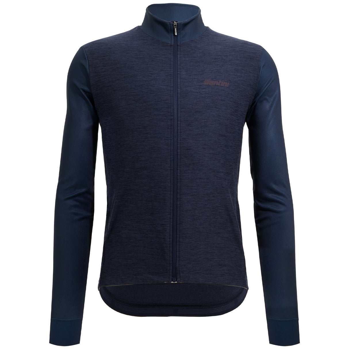 Maglia maniche lunghe Santini Colore Puro - Blu - E