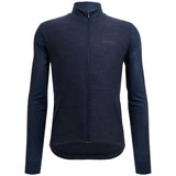 Maglia maniche lunghe Santini Colore Puro - Blu - E