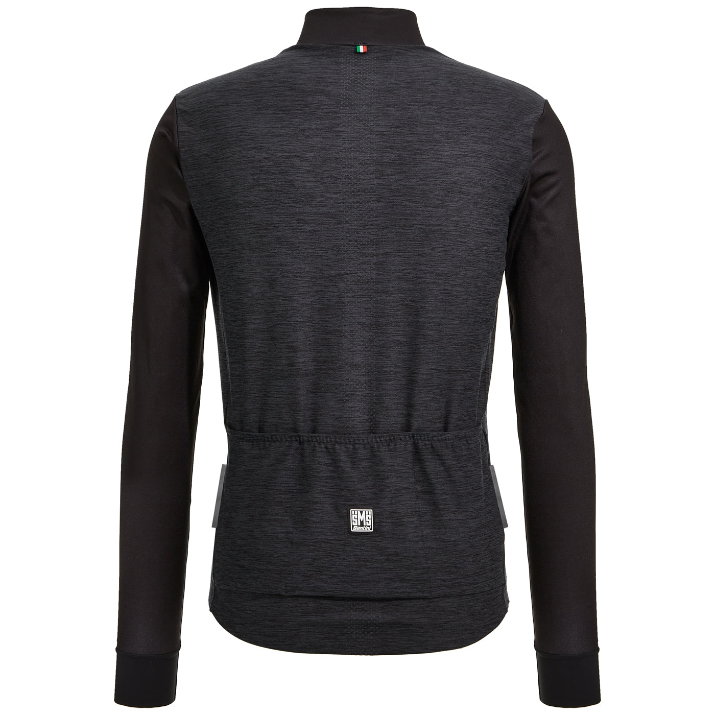 Maglia maniche lunghe Santini Colore Puro - Nero - L