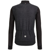 Maglia maniche lunghe Santini Colore Puro - Nero - L