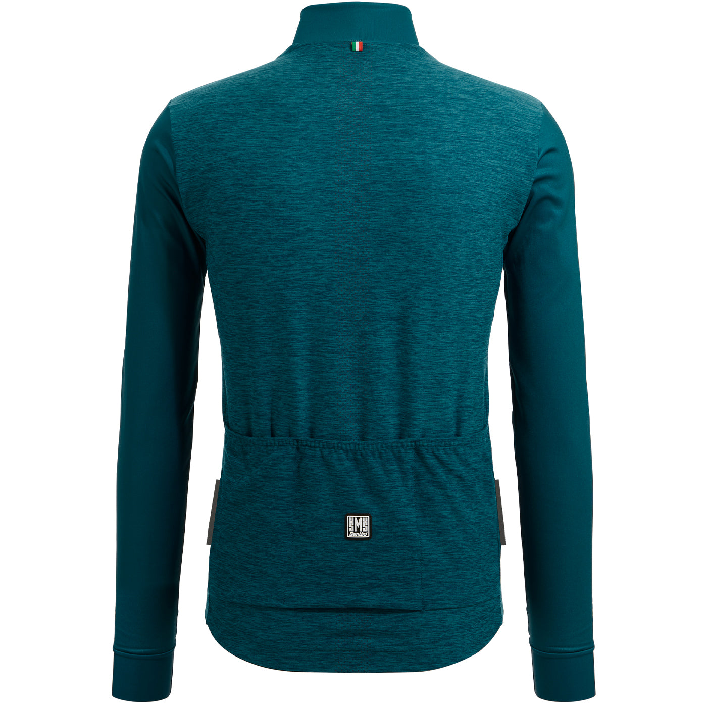 Maglia maniche lunghe Santini Colore Puro - Verde - G