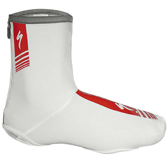 Copriscarpe Specialized Elastic Zip 14 - Bianco Rosso