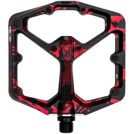 Pedali Crank Brothers Stamp 7 Splatter Large - Nero rosso - H