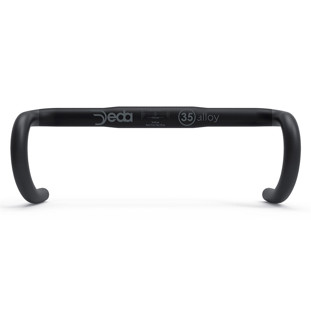 Manubrio alluminio Deda M35 - Nero
