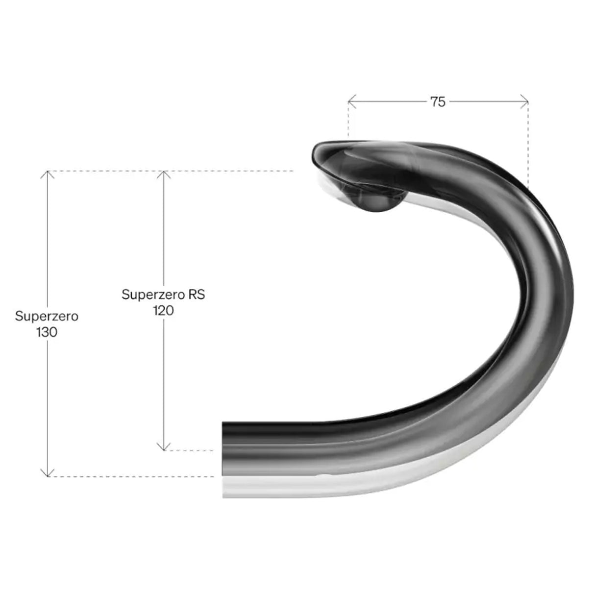 Manubrio Deda Superzero RS - Nero - E