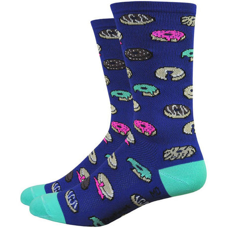 Chaussettes Defeet Cyclismo Trico blanc et jaune fluo Chaussettes Defeet Cyclismo Trico blanc et jaune fluo