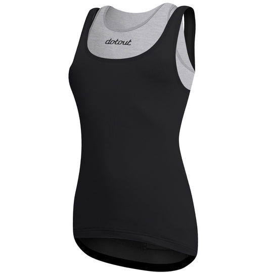 Haut femme DotOut Elite - Noir gris