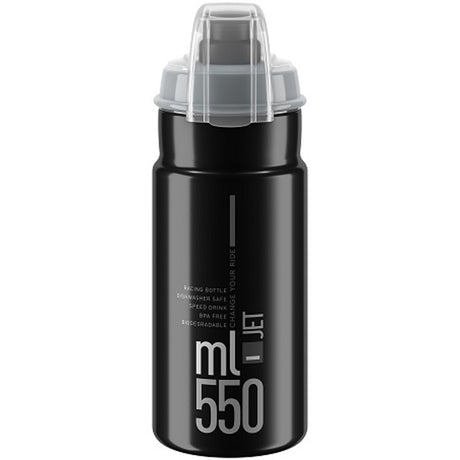 Borraccia Elite Jet Plus 550ml - Nero - P