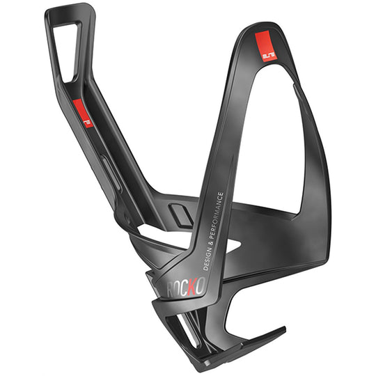Porte-bidon Elite Rocko Carbon - Noir rouge