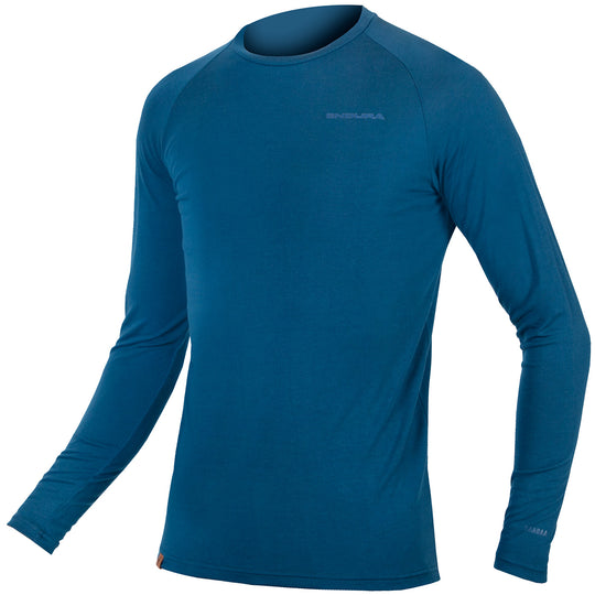 Maillot de corps manches longues Endura BaaBaa Blend - Bleu