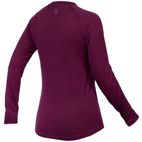 Maglia intima maniche lunghe donna Endura BaaBaa Blend - Viola - A