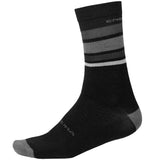 Calze Endura Baabaa Merino Stripe - Nero grigio - O