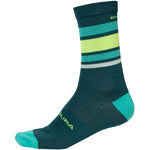 Endura Baabaa Merino Stripe socks - Green