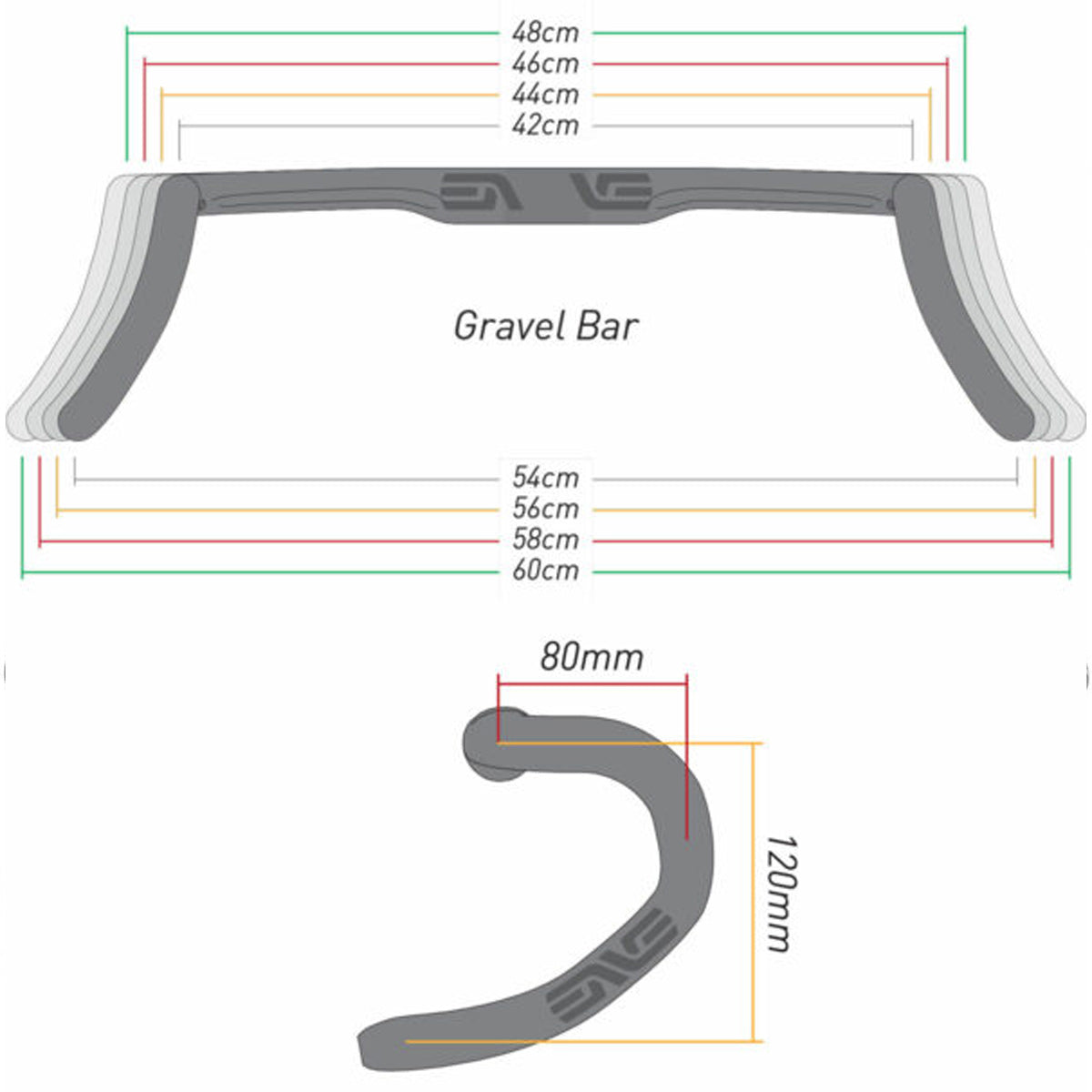 Manubrio Enve Gravel Bar - Nero