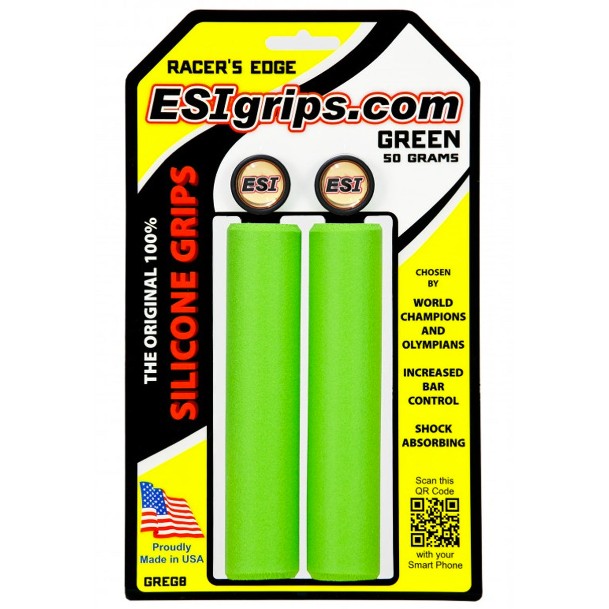 Manopole Esigrips Racer’s Edge - Verde - O